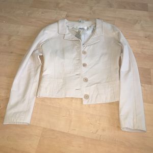 calvin klein collection vintage leather jacket